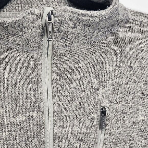 Woolrich Men's Size XL 1/4 Zip Oatmeal Gray Long Sleeve Pullover Sweater - Picture 6 of 10